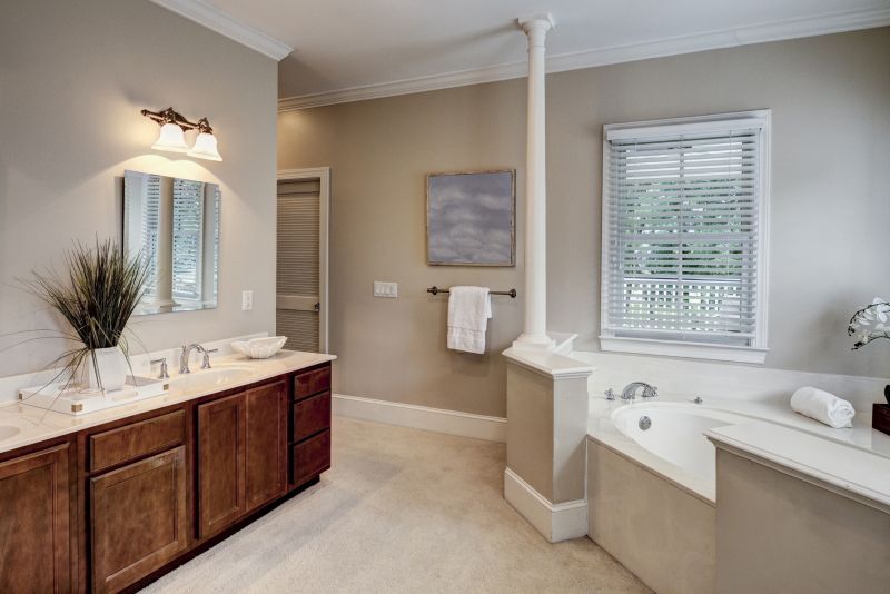 Double Vanity with Elegant Fixtures